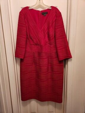 Womens Jessica Howard Red Cocktail Dress - Size 16W
